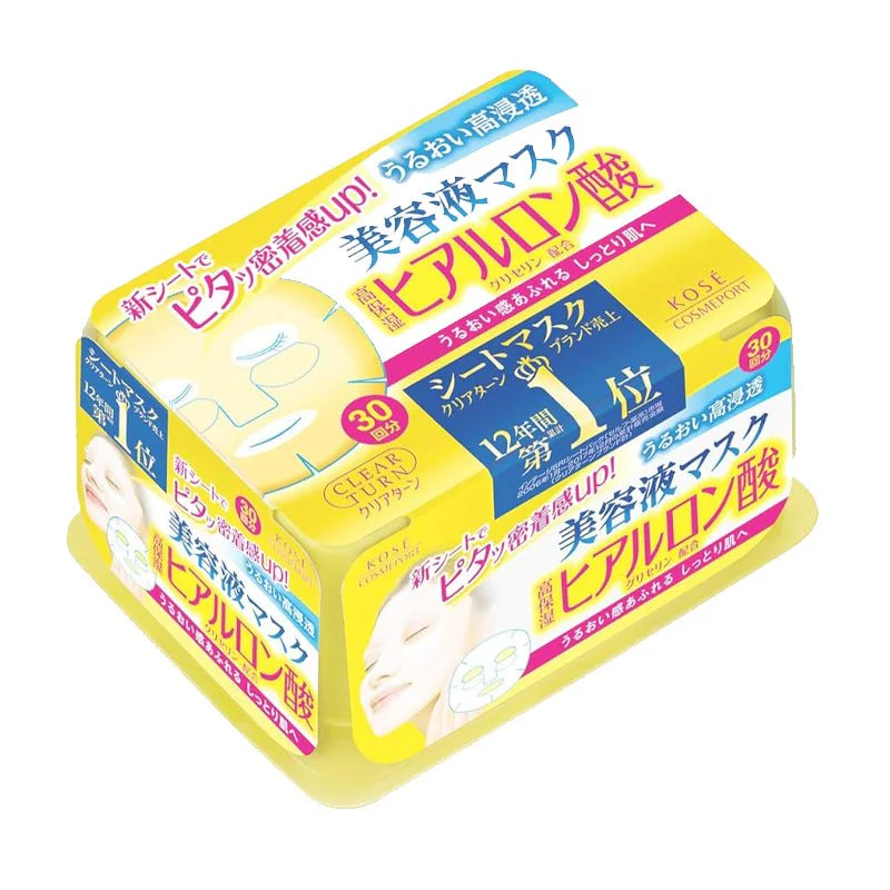 Clear Turn Essence Mask Hyaluronic Acid (30 Masks)