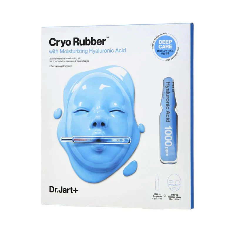 Cryo Rubber 2-Step Intensive Kit [Moisturizing Hyaluronic Acid] (Damaged Packaging)