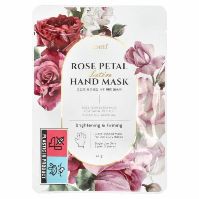 Koelf Rose Petal Satin Hand Mask 16g (1 Pair)