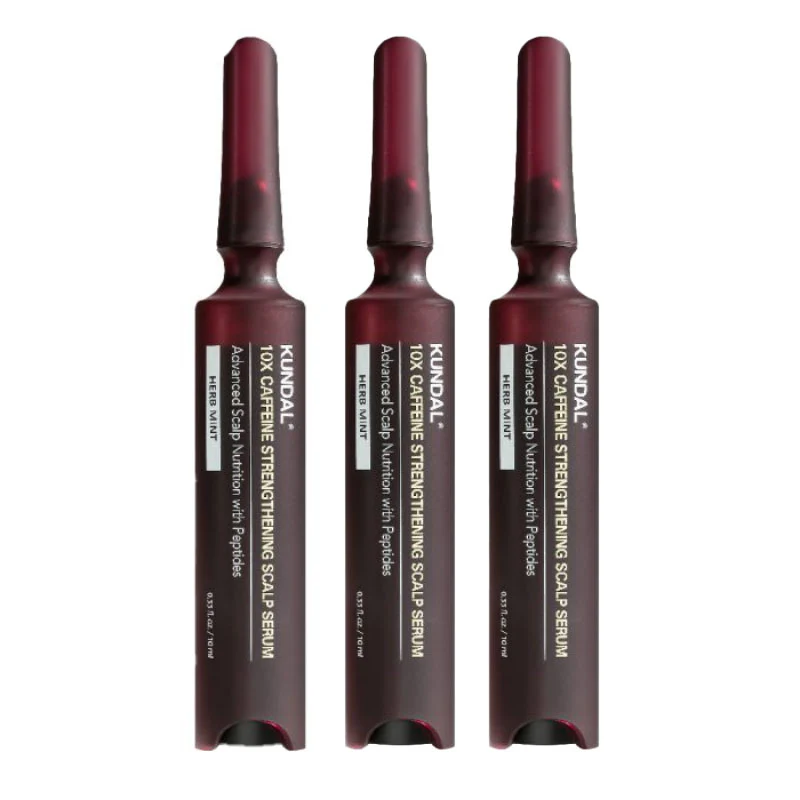 Korean Royal Palace Edition Set - 10X Caffeine Scalp Serum (10ml * 3ea) + Gua Sha Comb