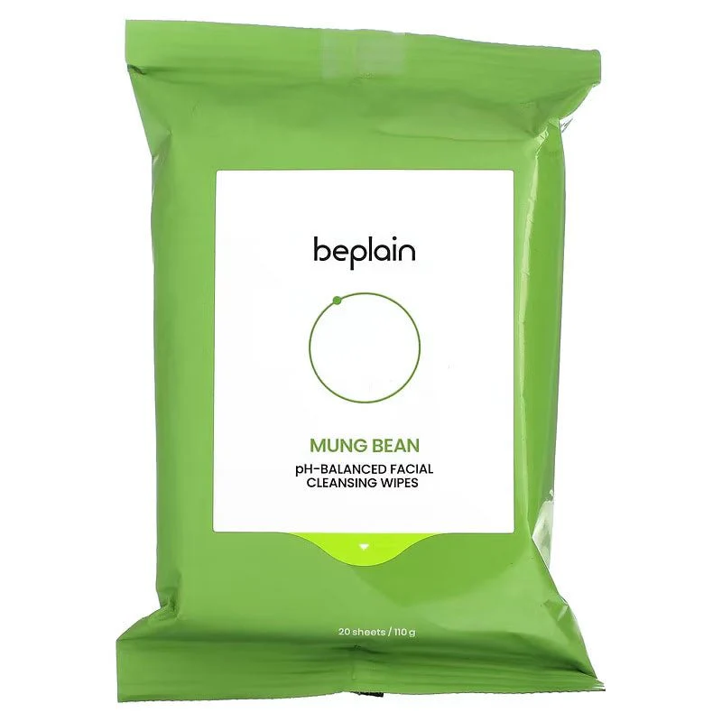 Mung Bean pH Balanced Facial Cleansing Wipes (20pcs)