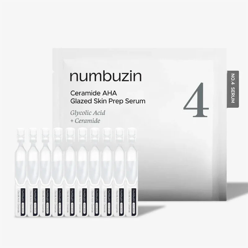 No.4 Ceramide AHA Glazed Skin Prep Serum 1.3ml*10ea