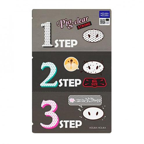 Pig-nose Clear Black Head 3-step Kit Strong 1pc