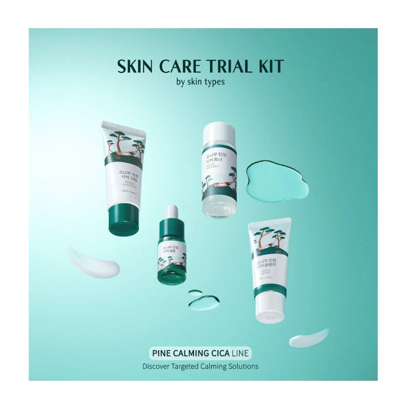 Pine Calming Cica Skin Care Trial Kit (4pcs) - Image 2