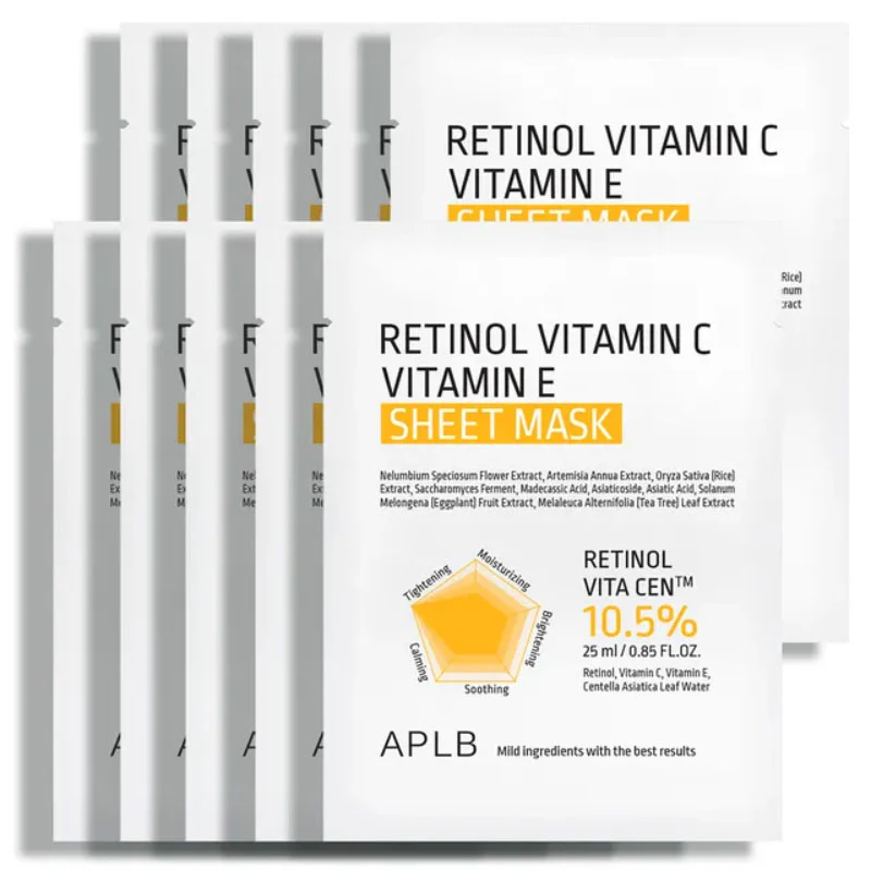 Retinol Vitamin C Vitamin E Sheet Mask 25ml - Image 2
