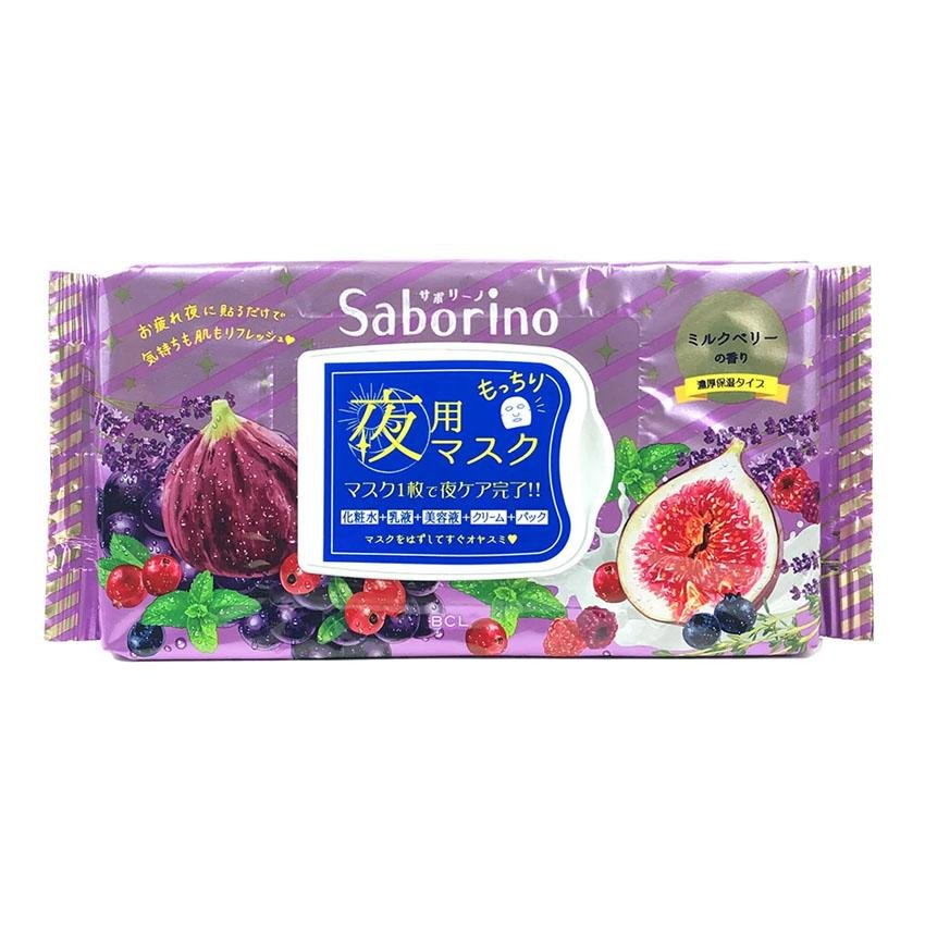 Saborino Night Mask Rich Moist Fig (28 Pcs)