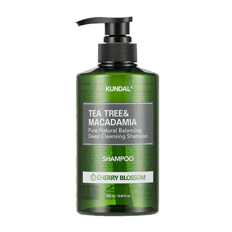 Tea Tree & Macadamia Pure Natural Balancing Deep Cleansing Shampoo 500ml - Image 2